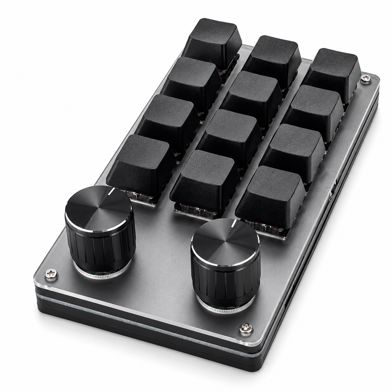 Клавіатура механічна програмована USB/Type-C 12 клавіш та 2 енкодери Чорний (1012-200-00)
