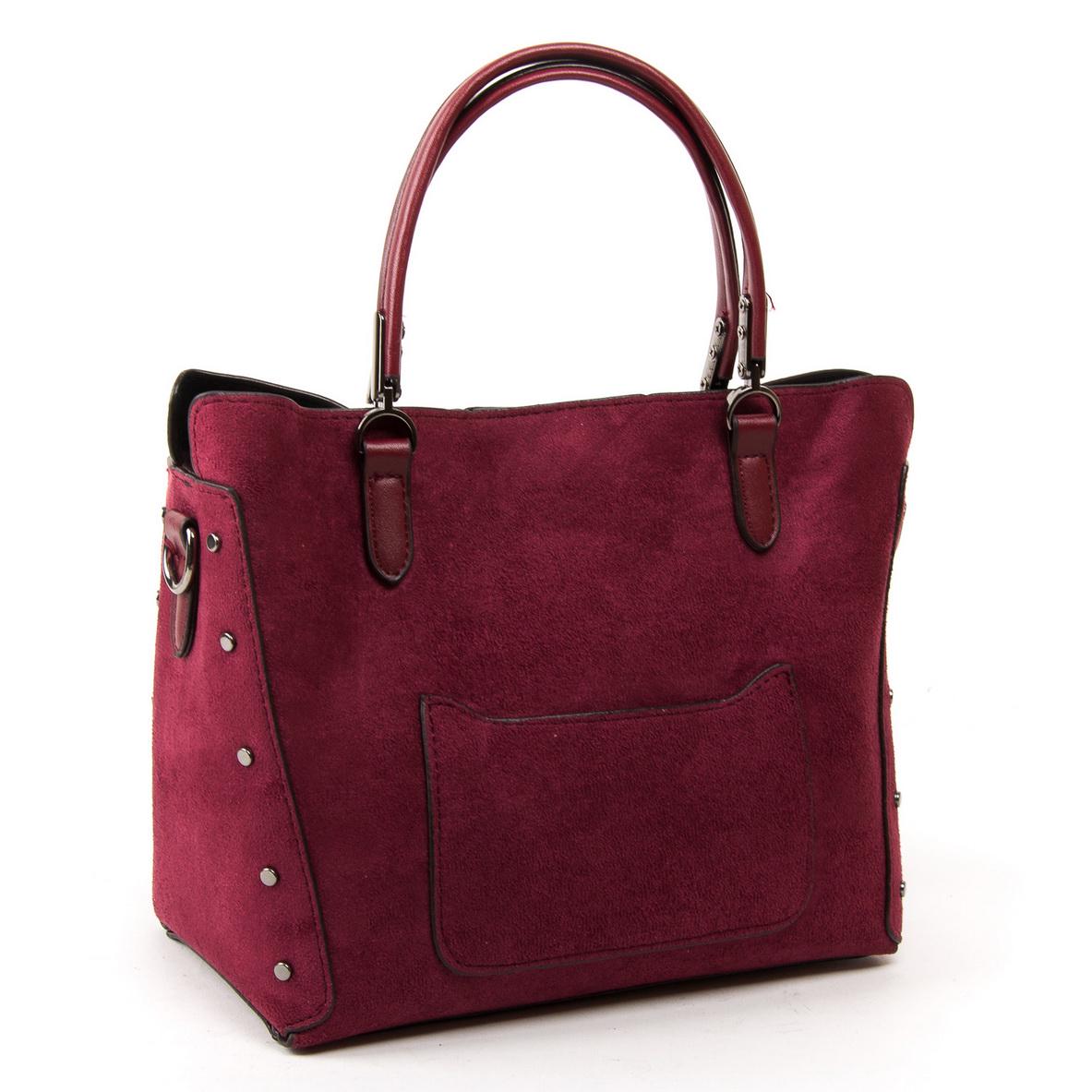 Женская модельная сумка из замша Fashion 5124 Бордовый