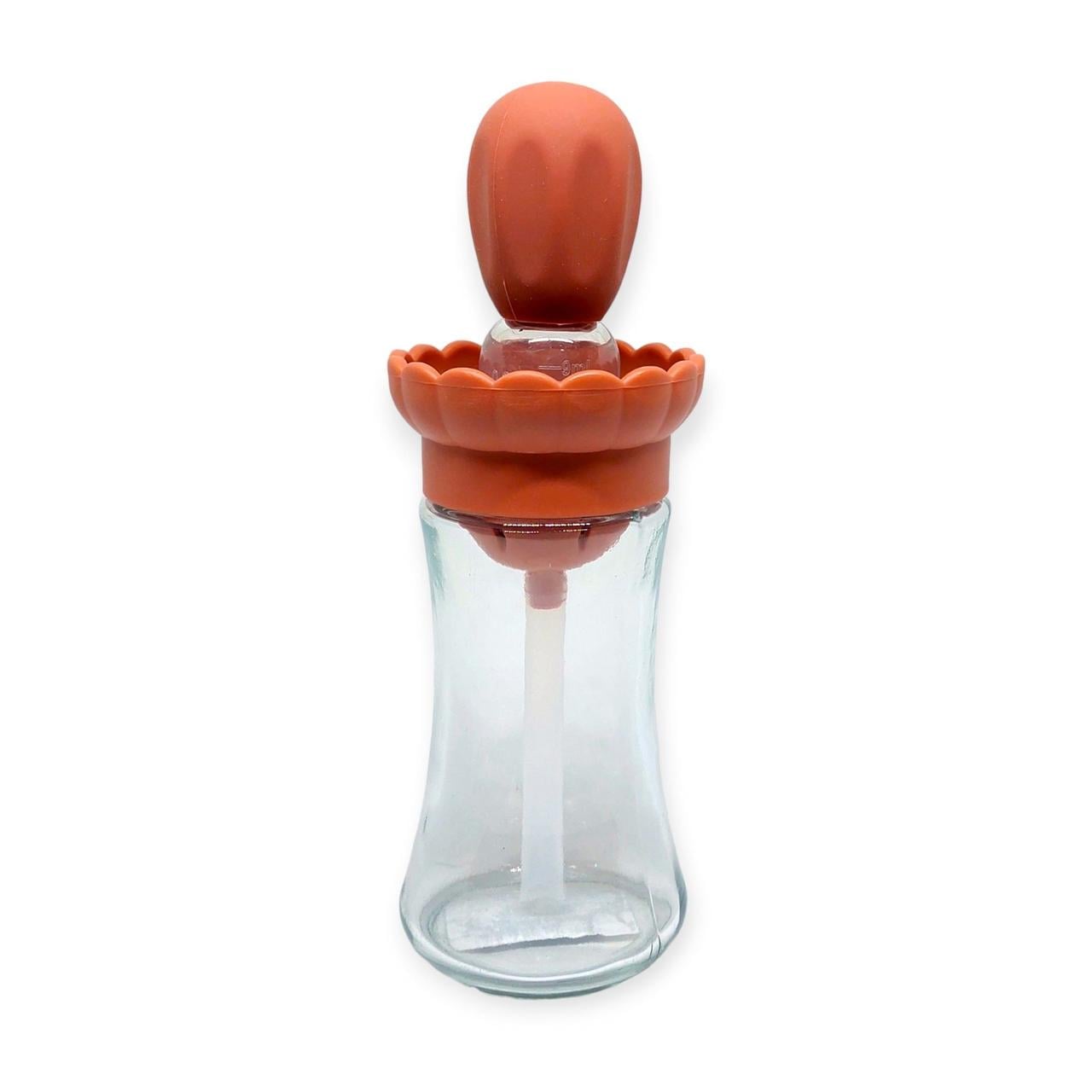 Диспенсер для масла Controllable Oil Bottle 2в1 стеклянный с силиконовой кисточкой 180 мл (205238)