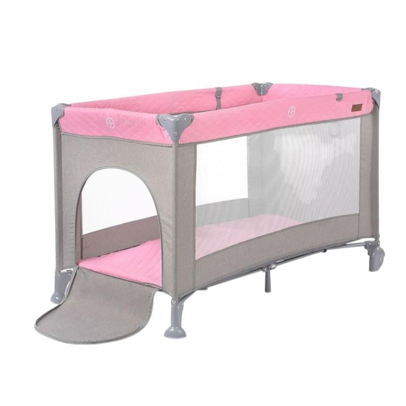 Манеж дитячий El Camino ігровий Сірий/Рожевий (ME 1096) Манеж дитячий El Camino ігровий Сірий/Рожевий (ME 1096)
