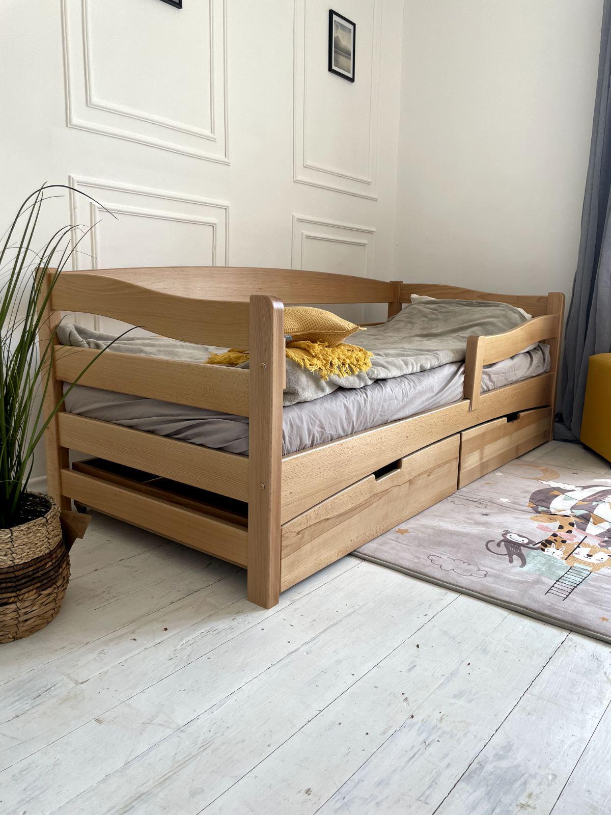 Ліжко підліткове Goydalka Afina з шухлядою 190x80 см Натуральний - фото 4