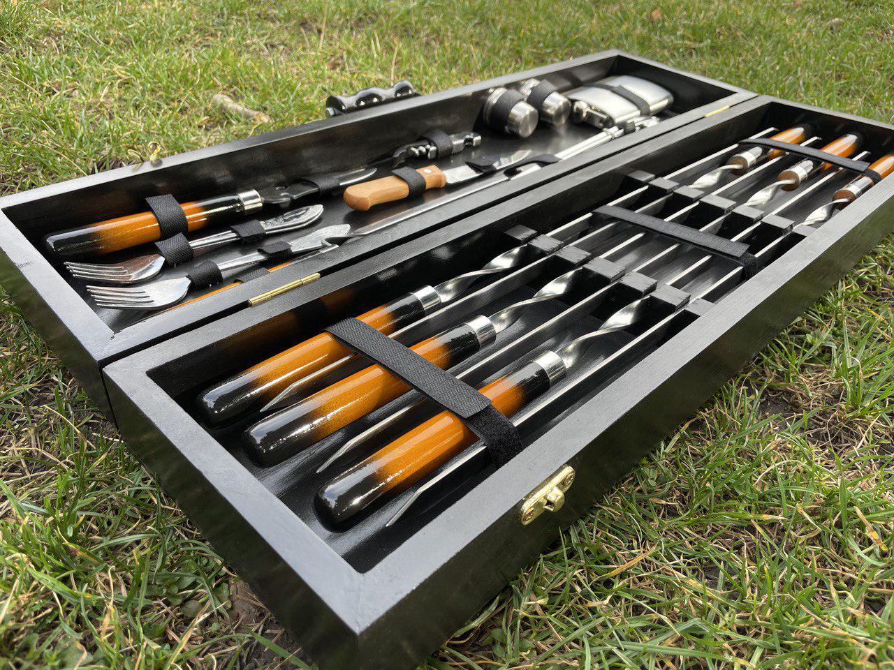 Набір шампурів Shampur Box №8 у кейсі (10642645) - фото 7 Набір шампурів Shampur Box №8 у кейсі (10642645) - фото 7