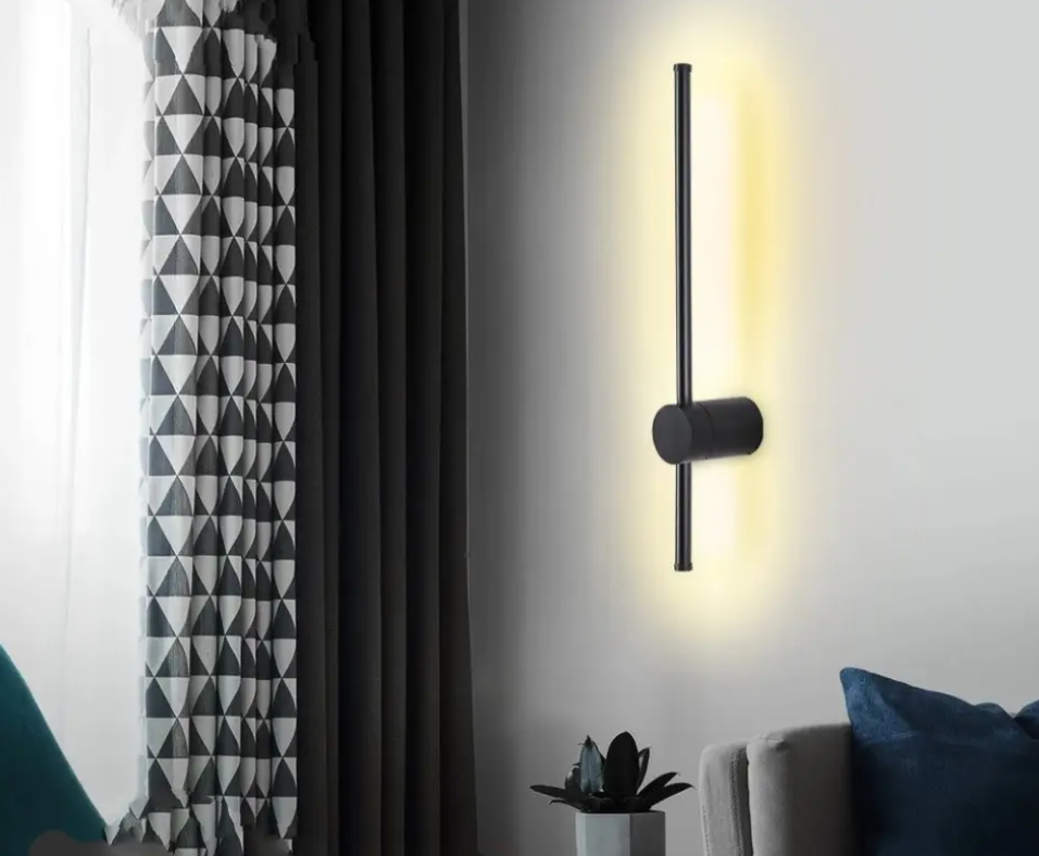 Бра настінне LED WJ014/600-bk-k Чорний (NA005041)