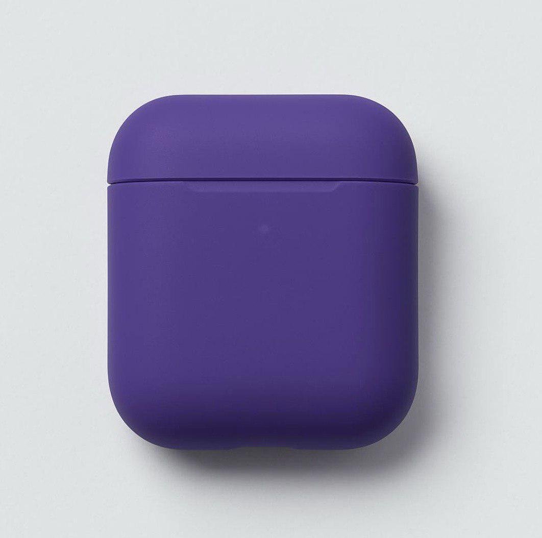 Чехол Slim Silicon Case for AirPods 2 Deep Purple (м01080) Чехол Slim Silicon Case for AirPods 2 Deep Purple (м01080)