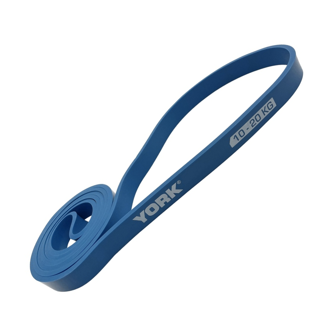 Резинка для фитнеса York 2080x19x4,5 мм Голубой (3542) - фото 1 Резинка для фитнеса York 2080x19x4,5 мм Голубой (3542) - фото 1