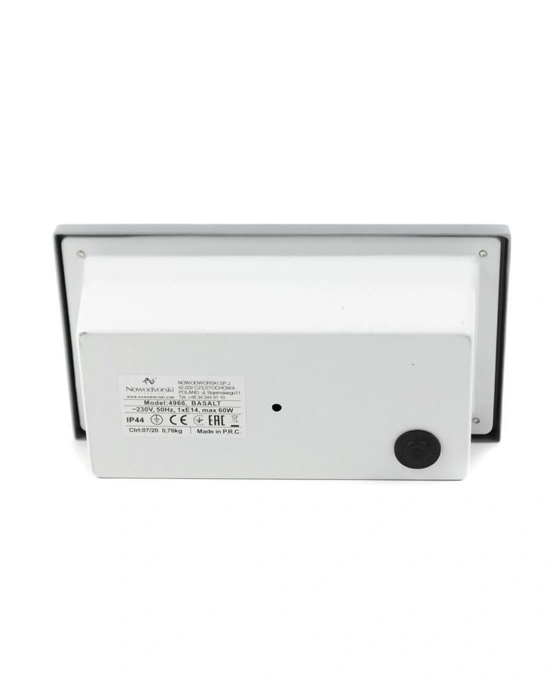 Уличный светильник Nowodvorski 4966 Basalt E14 2x60W IP44 Silver (28687899) - фото 4