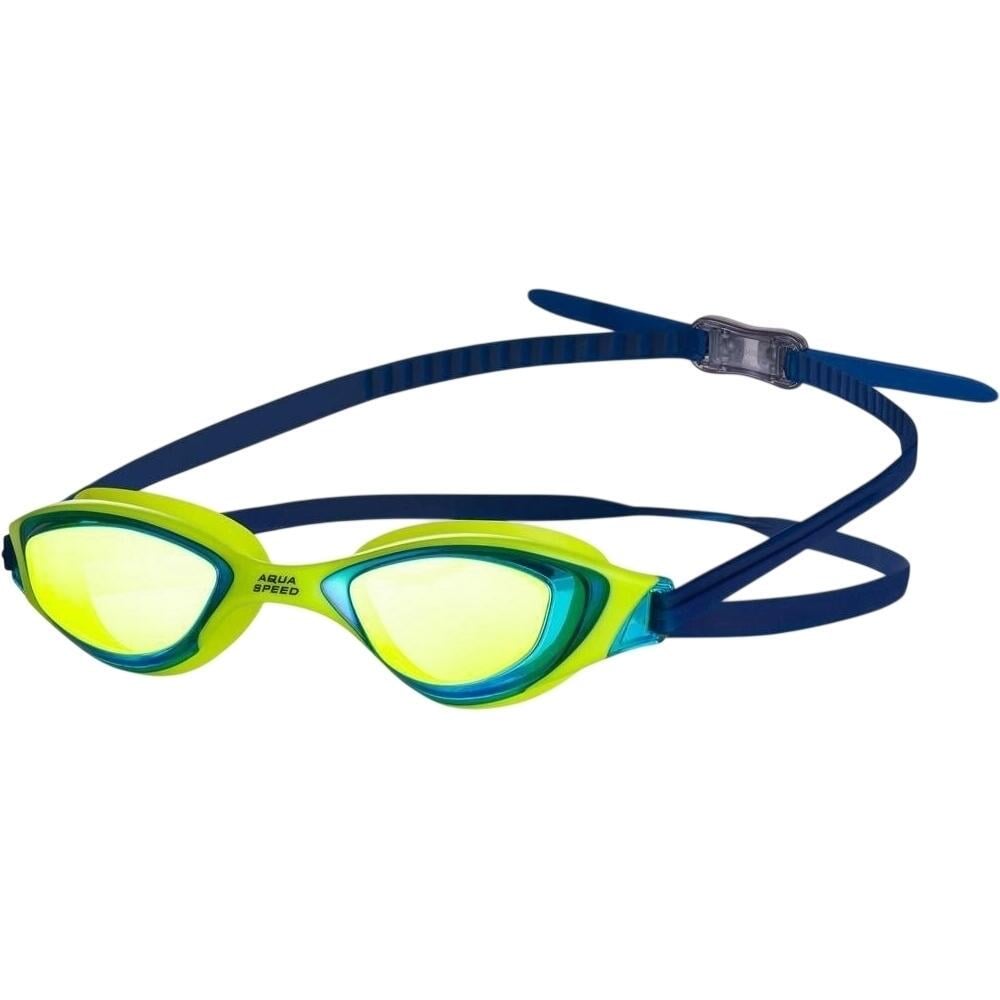 Очки для плавания Aqua Speed XENO MIRROR Салатово-темно-синий (195-30)