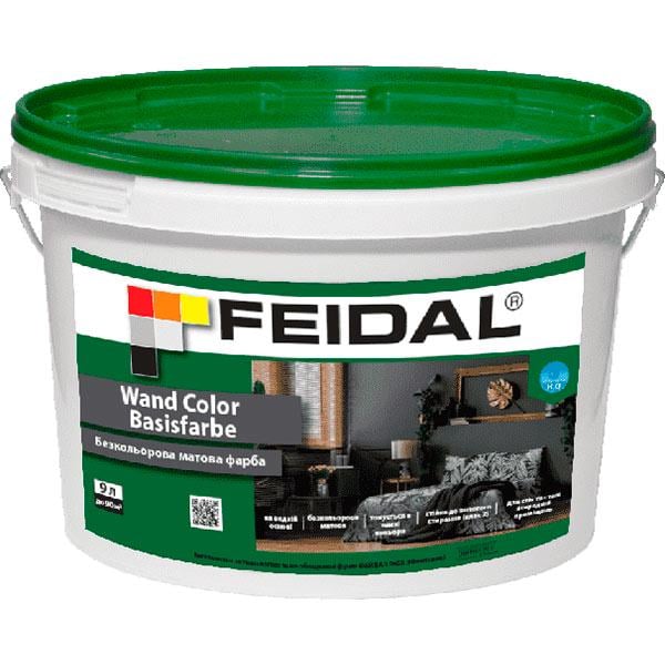 Краска латексная Feidal Wand Color Basisfarbe для внутренних работ матовая база С 9 л Прозрачный (1815018140)