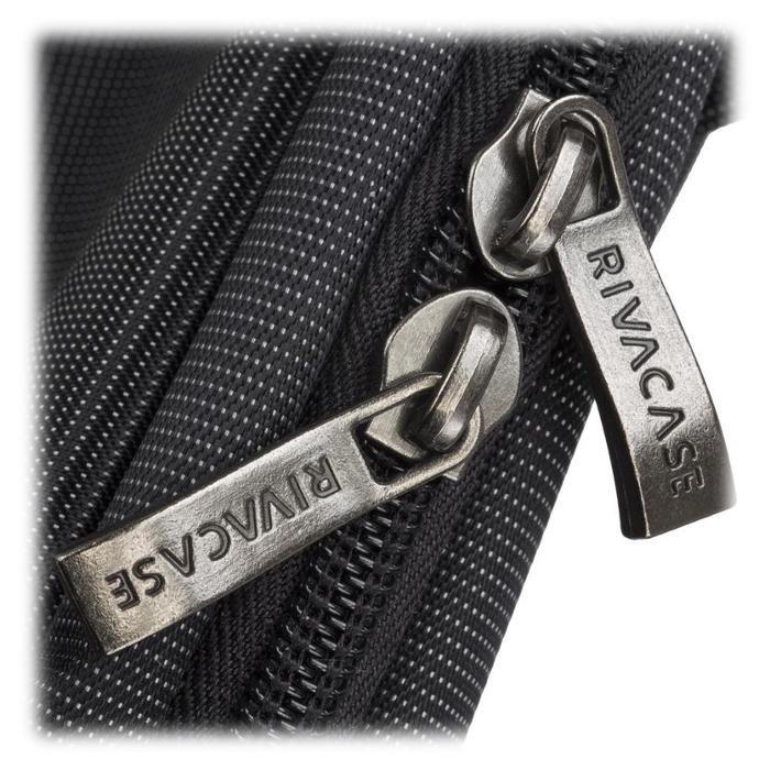 Сумка для ноутбука Rivacase Central Polyester Zipper 13,3" Black (8221Black) - фото 6 Сумка для ноутбука Rivacase Central Polyester Zipper 13,3" Black (8221Black) - фото 6