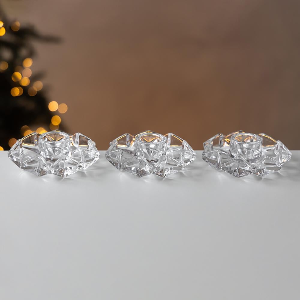 Подсвечник Хрустальный цветок 3 см (2020-006)