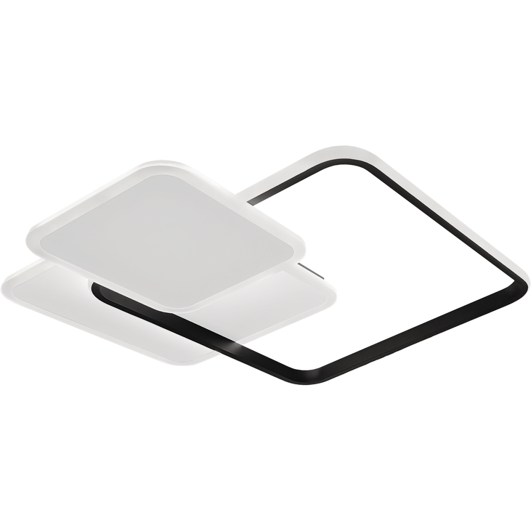 Светодиодный светильник LED RHOMBUS 80 BW 80W 3000-6500К 300-6400Lm с пультом Белый/Черный (V6949661239197)