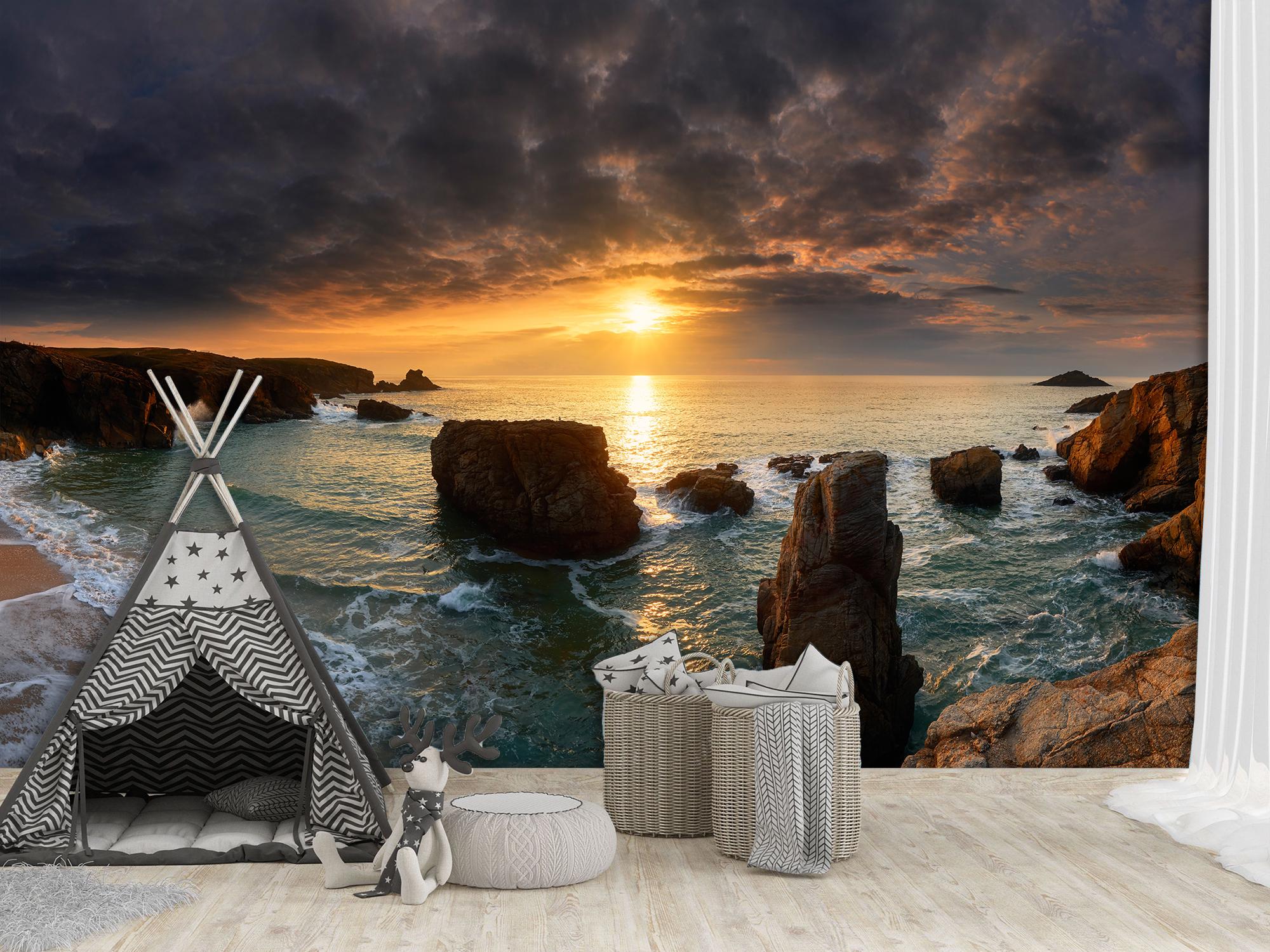 Фотообои флизелиновые Закат солнца на островах 210х315 см (S5NTR-073/5)