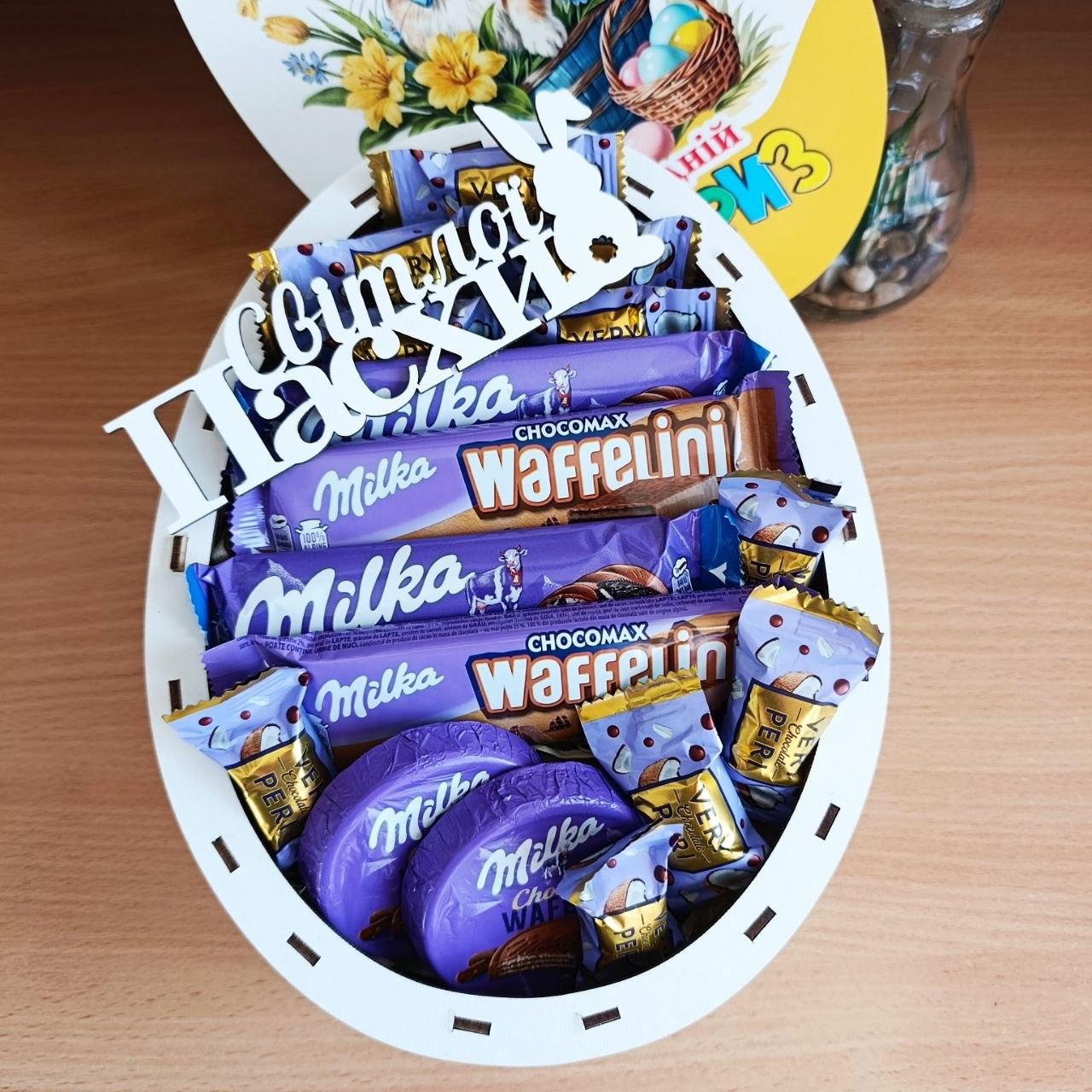 Бокс пасхальный со сладостью мелкая (ar408-2)