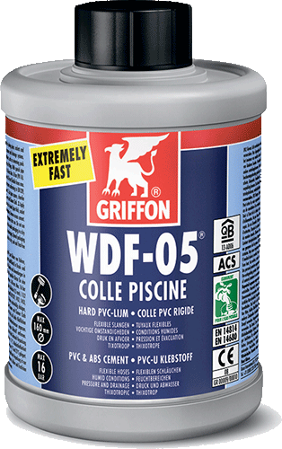 Клей Griffon WDF-05 для жорсткого та гнучкого ПВХ швидкий 1 л (2889951632) Клей Griffon WDF-05 для жорсткого та гнучкого ПВХ швидкий 1 л (2889951632)