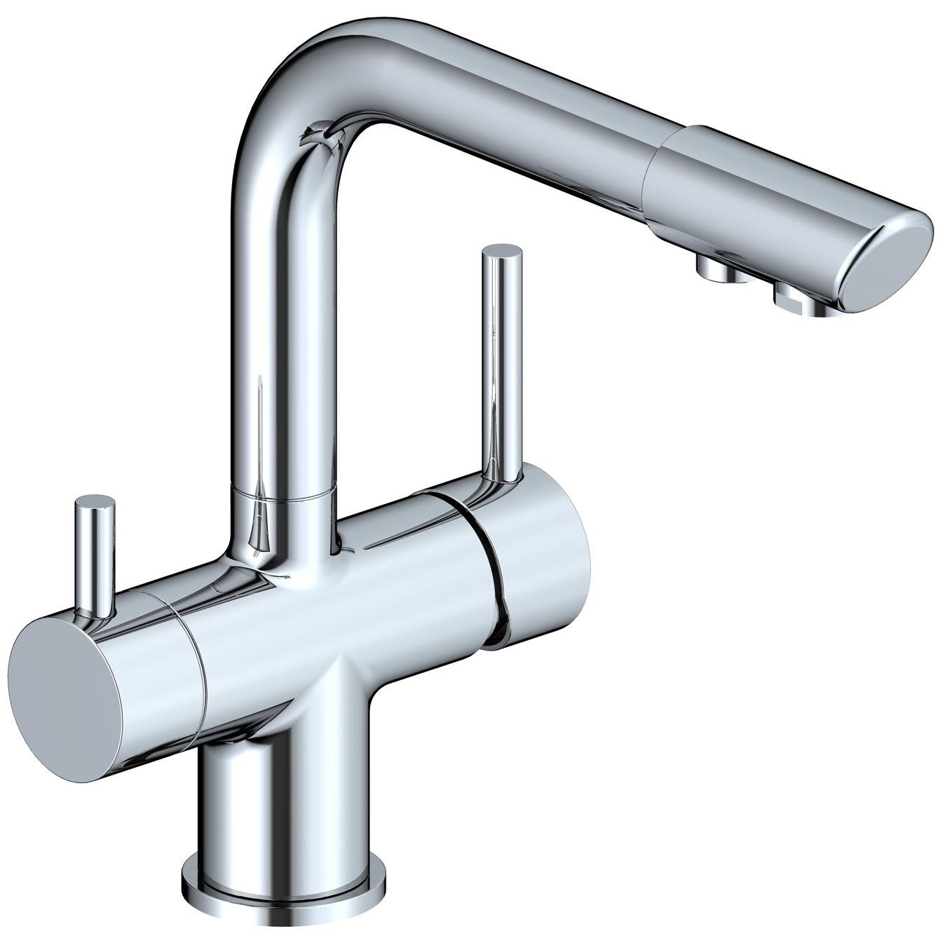 Смеситель для кухни Koller Pool DS09000F на две воды Хром (95879) Смеситель для кухни Koller Pool DS09000F на две воды Хром (95879)