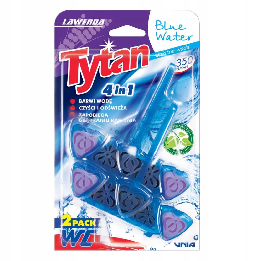 Блок для четырехфазного унитаза Tytan Professional 4в1 Lavender Blue Water 2x40 г