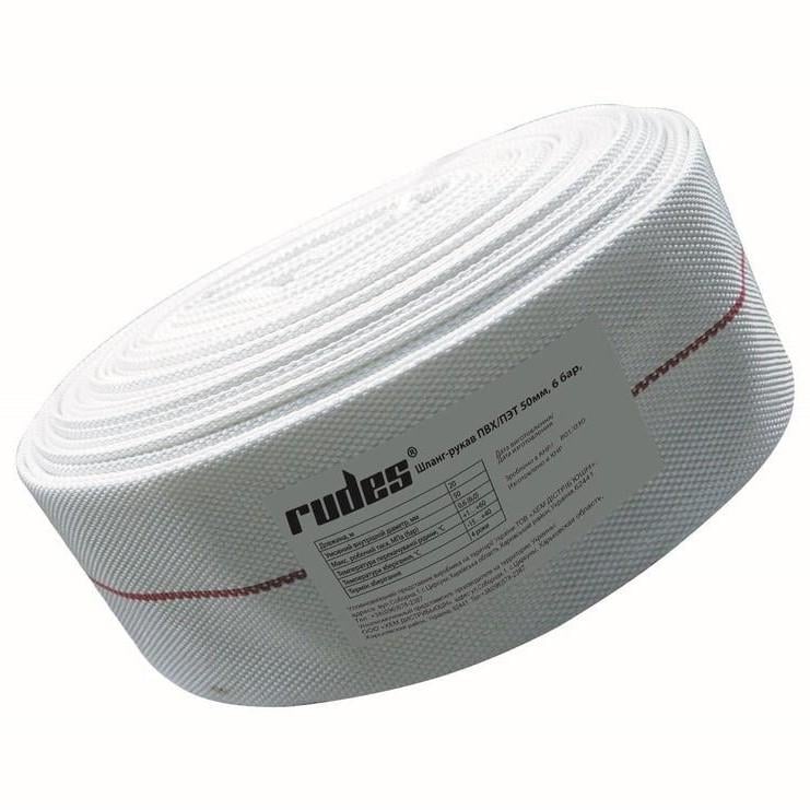 Шланг-рукав Rudes ПВХ/ПЭТ 50 мм 6 бар 20 м (25199791)