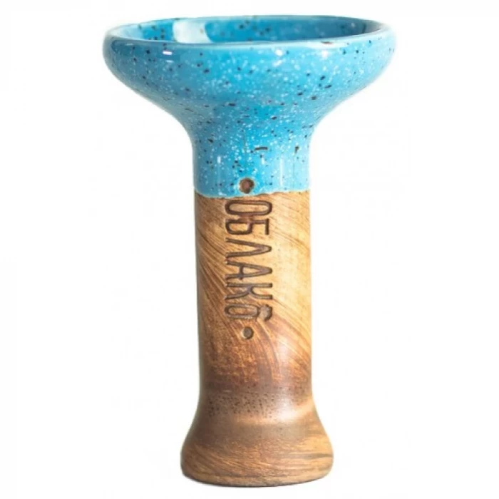 Чаша для кальяна Облако Glaze top Phunnel №1 M Голубой в Точку