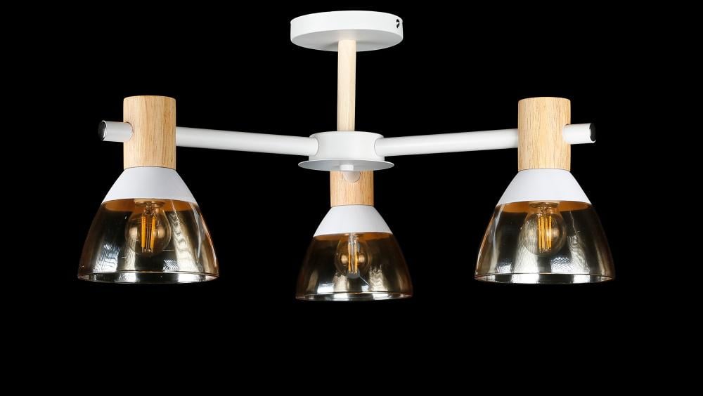 Люстра с плафонами Ray LGH60035/3 WT (IR006354) Люстра с плафонами Ray LGH60035/3 WT (IR006354)