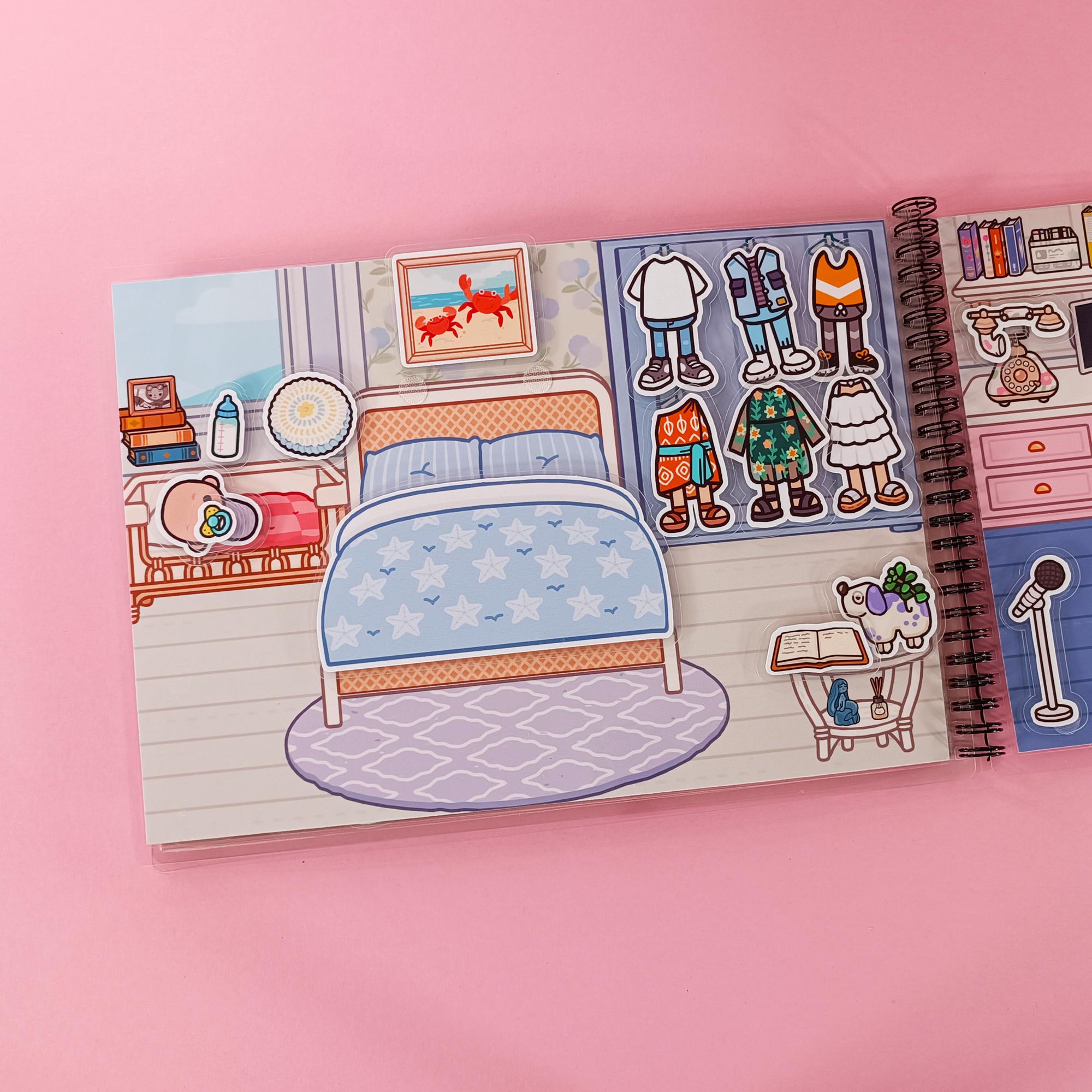 Развивающий альбом Toca Boca World «Прибережна вілла» ламинированный на липучках - фото 8