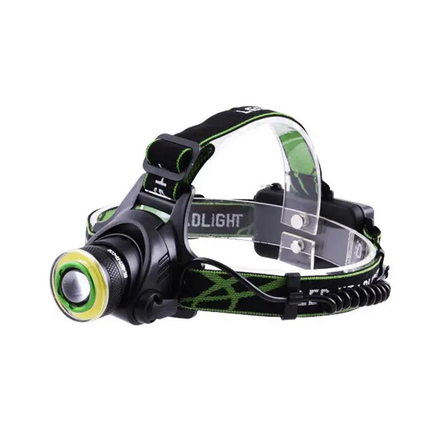 Фонарь налобный BL-611-1LM-2COB micro-USB 1x18650