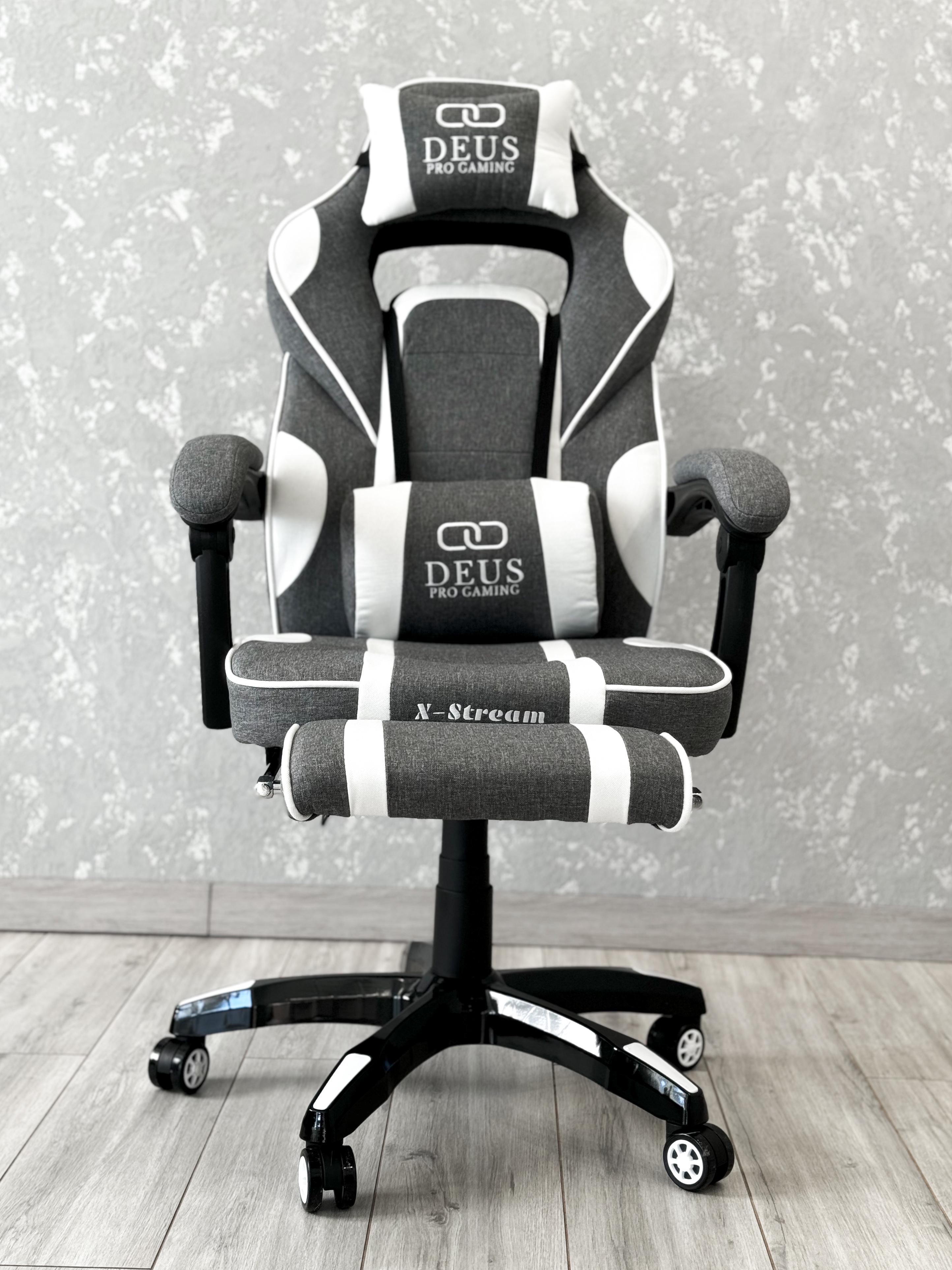 Крісло ігрове Deus T14 Сірий/Білий - фото 4