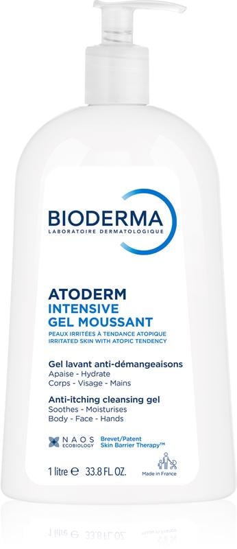 Гель BIODERMA Atoderm Intensive поживний пінистий для сухої та чутливої/атопічної шкіри 500 мл