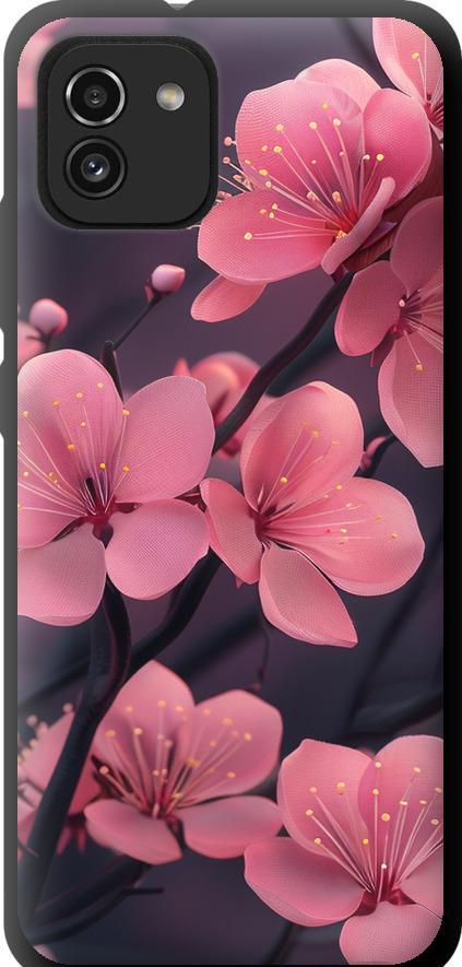 Чехол на Samsung Galaxy A03 A035F Пурпурная сакура (6075b-2499-42517) Чехол на Samsung Galaxy A03 A035F Пурпурная сакура (6075b-2499-42517)
