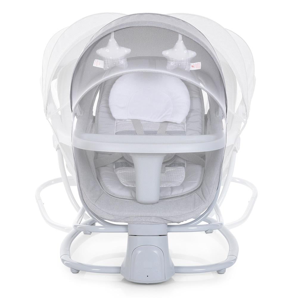 Заколисуючий центр-шезлонг 8113 Світло-сірий - фото 5 Заколисуючий центр-шезлонг 8113 Світло-сірий - фото 5