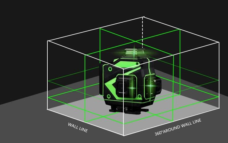 Лазерний рівень нівелір HILDA 4D Ultra із зеленим променем на 16 ліній 360 градусів 2025 зі штативом - фото 2
