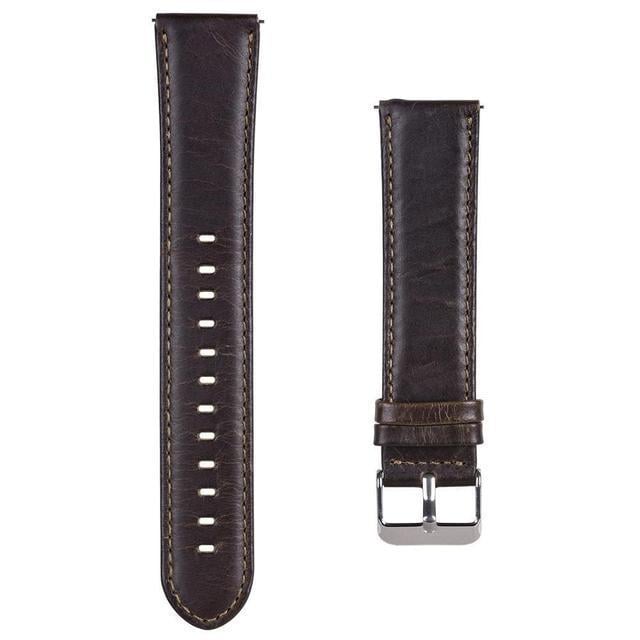 Шкіряний ремінець Primo для годинника Samsung Gear S2 Classic SM-R732/SM-R735 Dark Brown (738862268)