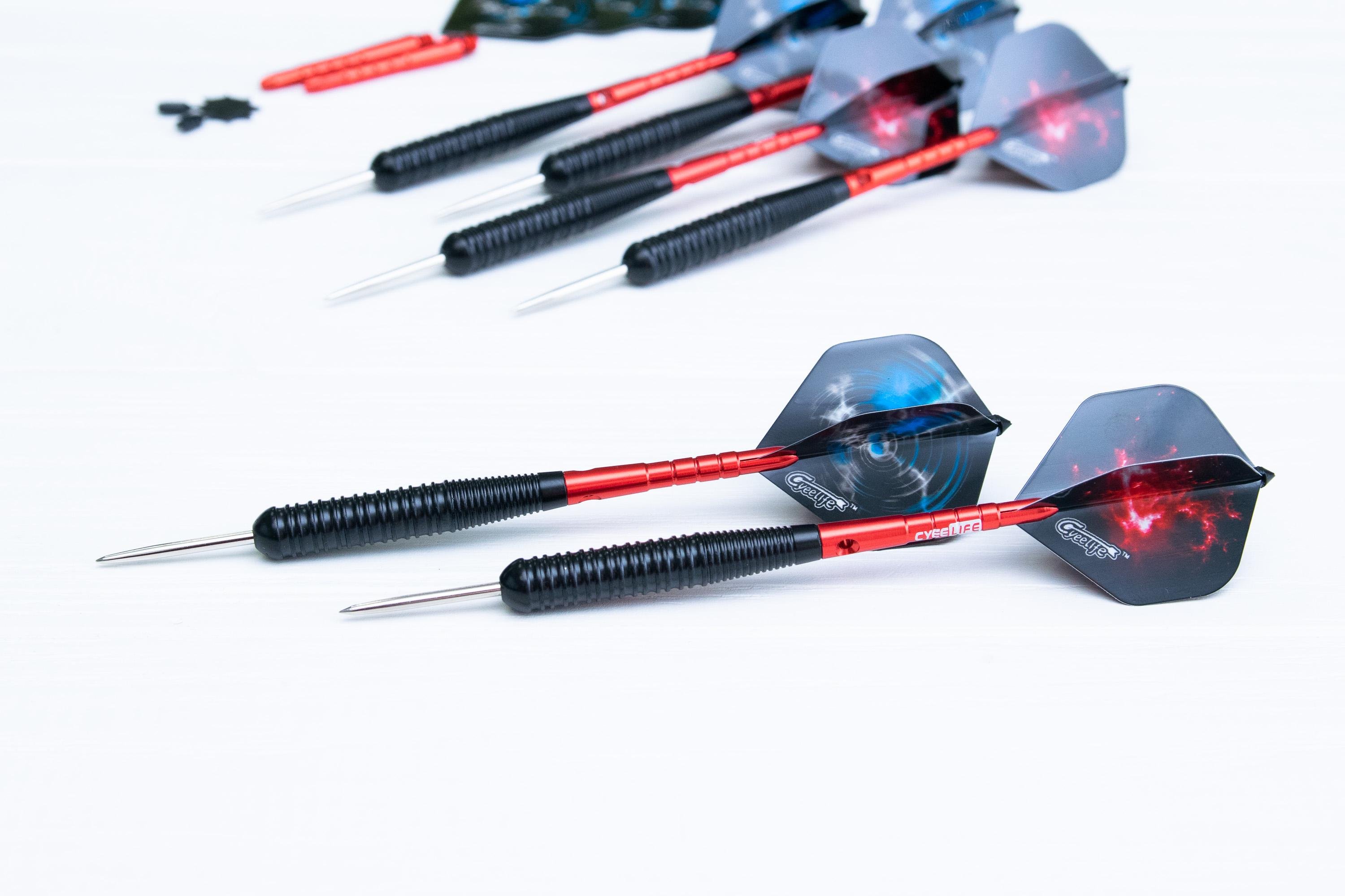 Набор дротиков для дартс Cyee Life из стали 6 шт. 22 г та запчасти - фото 4 Набор дротиков для дартс Cyee Life из стали 6 шт. 22 г та запчасти - фото 4