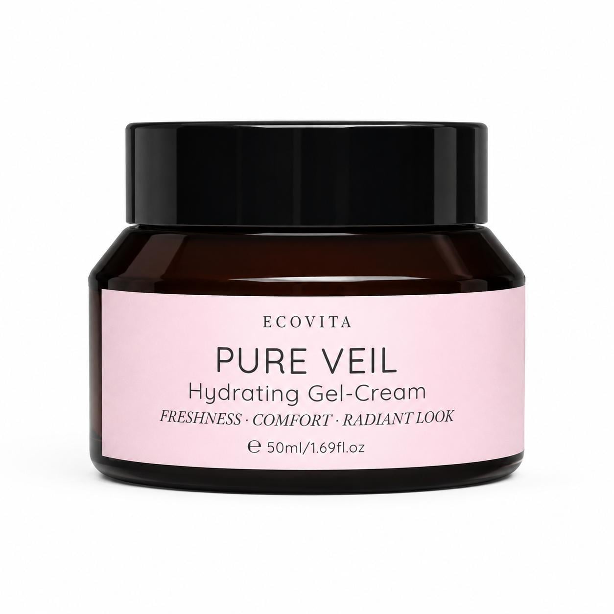 Крем-гель для обличчя Ecovita PURE VEIL Інтенсивно зволожувальний для пружності та комфорту 50 мл (EV-CB-50-5511)