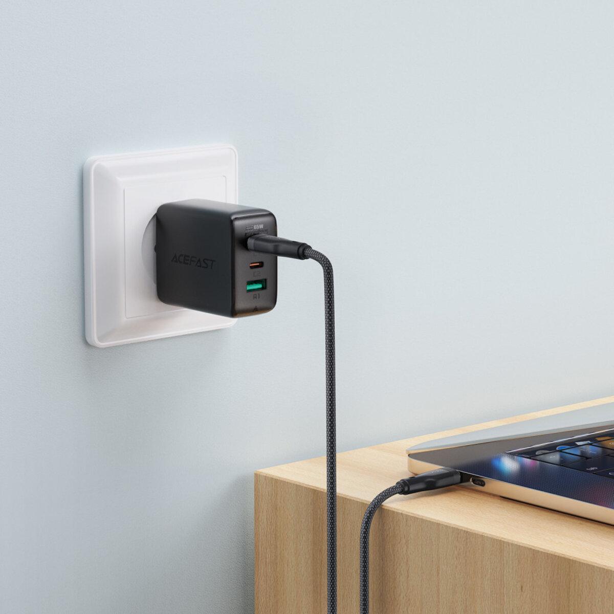 Кабель Acefast C8-03 USB-C to USB-C Black - фото 6 Кабель Acefast C8-03 USB-C to USB-C Black - фото 6