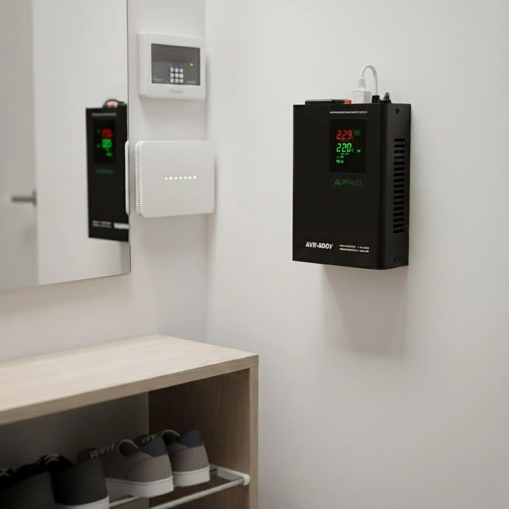 Стабілізатор напруги релейний APRO AVR-500V 400 Вт - фото 10