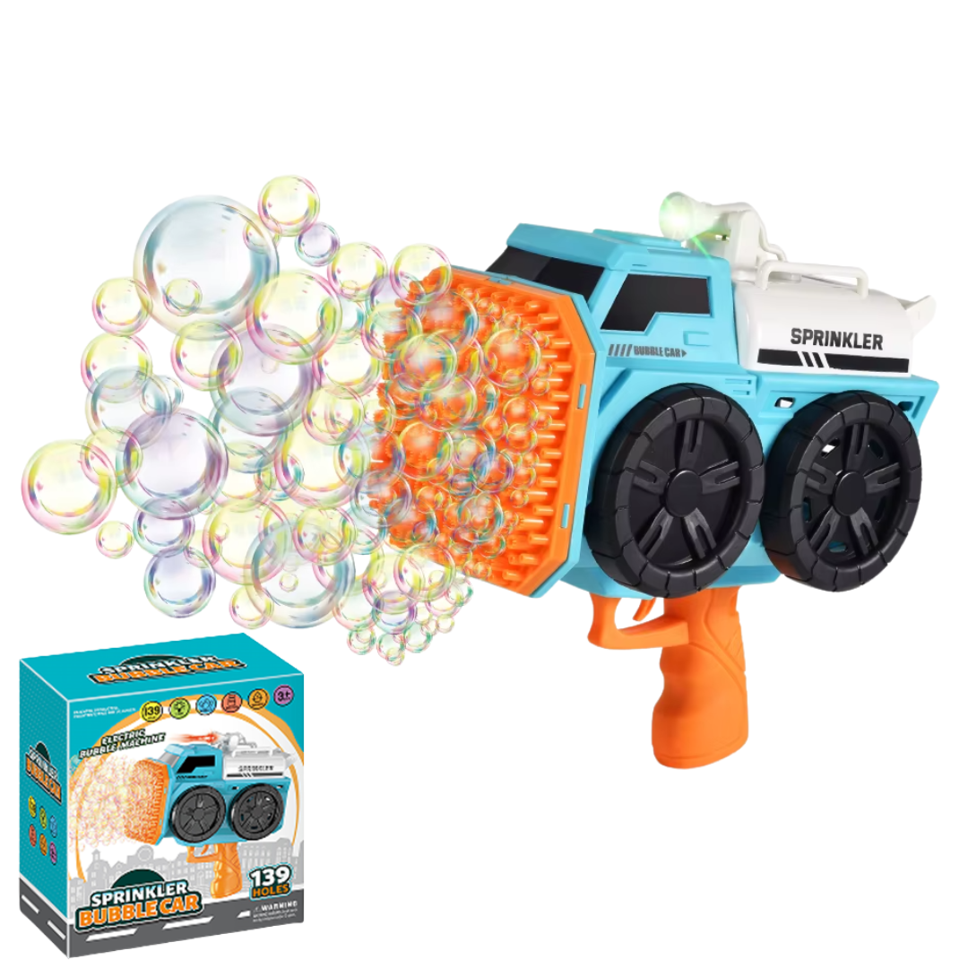 Пистолет мыльных пузырей для детей на аккумуляторе Голубой