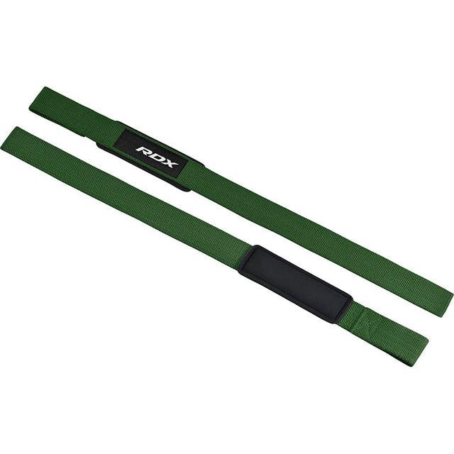 Лямки для тяги RDX W1 Gym Single Strap Plus Army Green (21398882) - фото 4