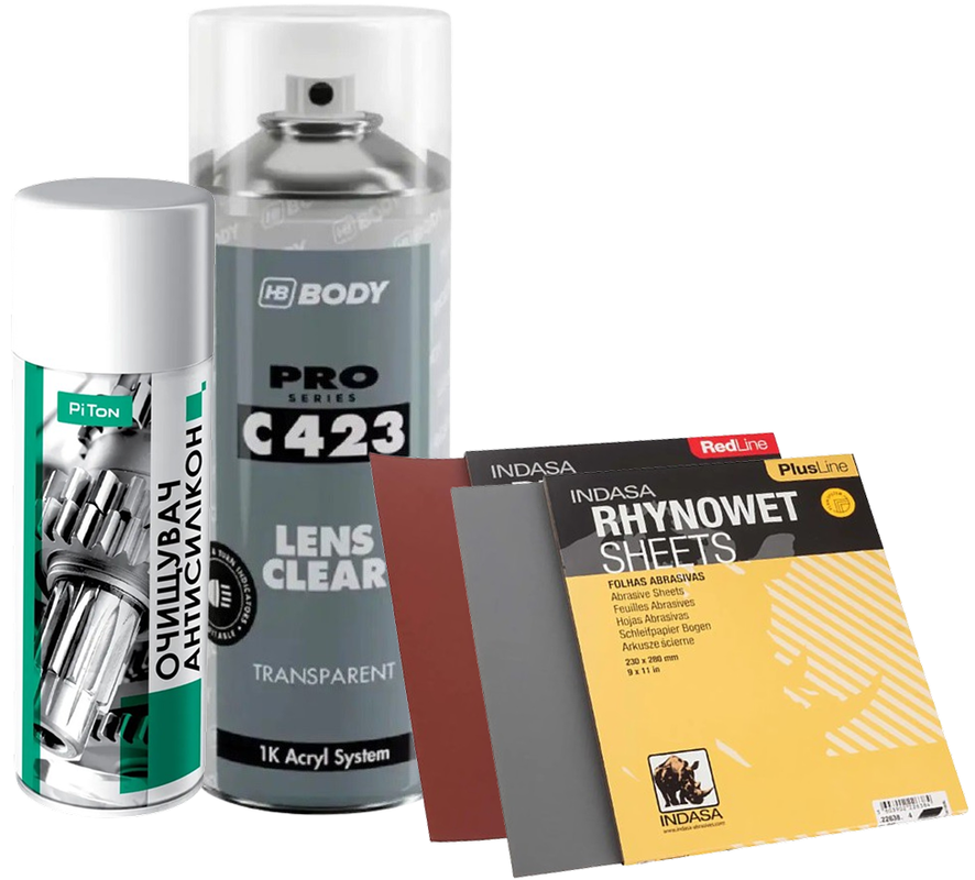 Набор для восстановления фар HB Body Lens Clear