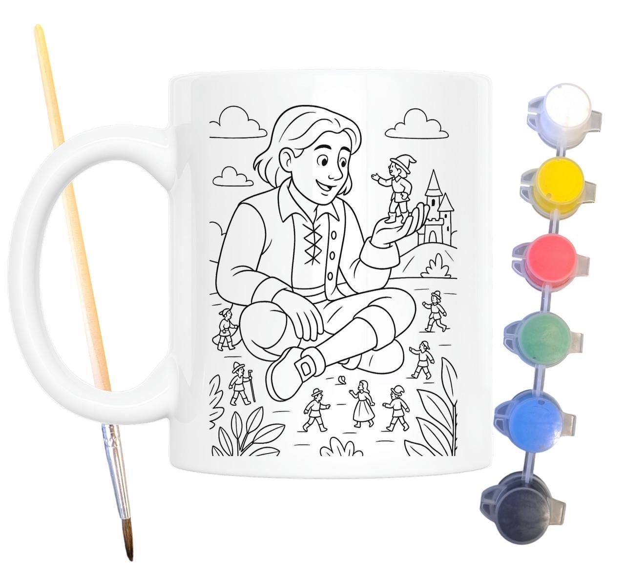 Набор для творчества кружка-раскраска по мотивам Путешествия Гулливера Джонатана Свифта 330 мл Белый (КР0173)