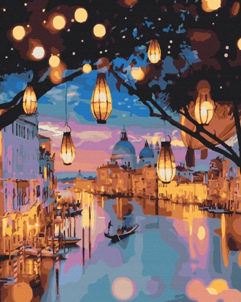 Картина по номерам BrushMe BS24915 Ночные огни Венеции 40х50 см (L067893)