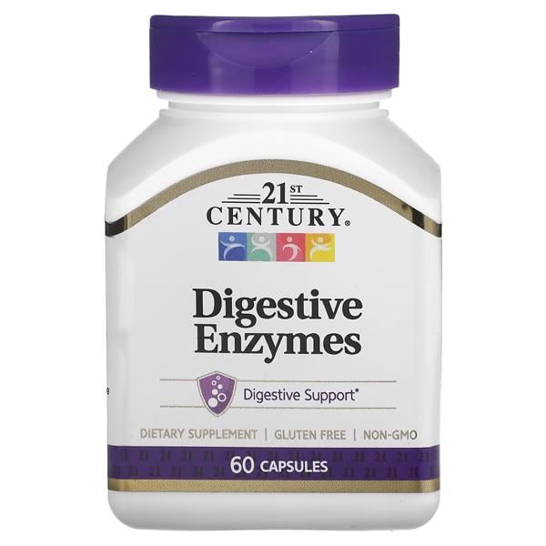 Пищеварительные ферменты 21st Century Digestive Enzymes 60 капс. (000023536)