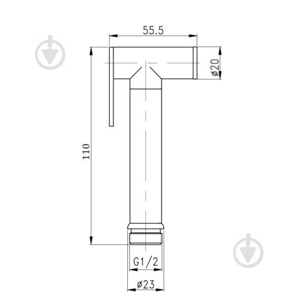 Лейка для биде Qtap CRM B020 QTCRMB020 - фото 2