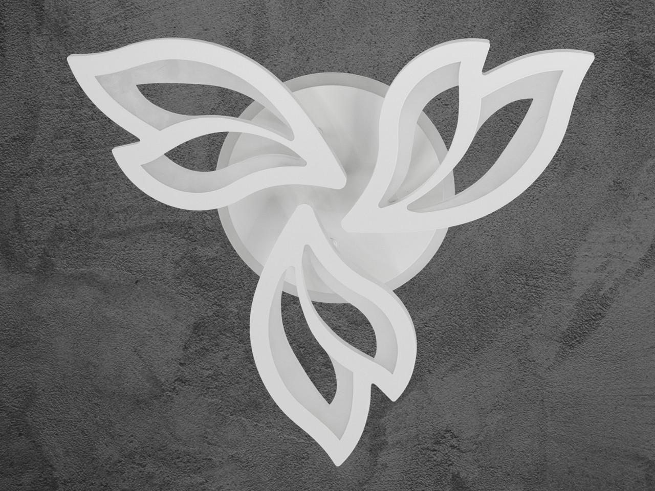 Люстра LED с димером 8165-3WH-LS 55 W на 8 м2 Белый (2437060106) - фото 9