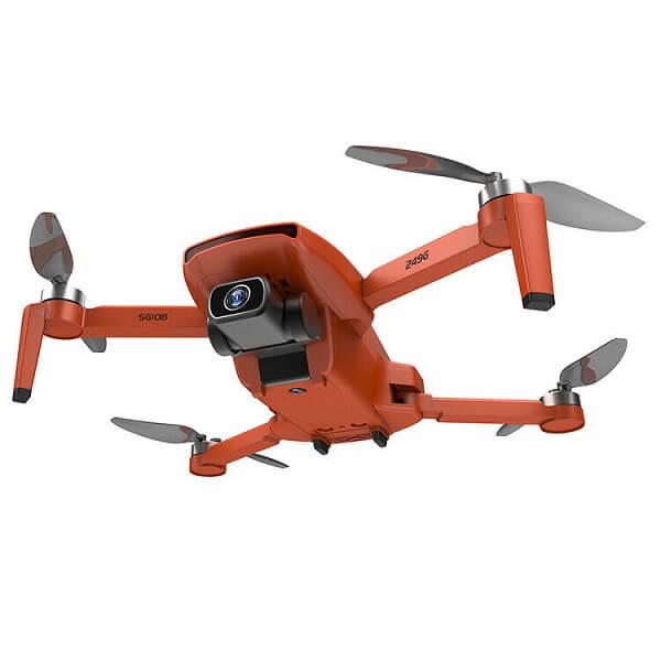 Квадрокоптер ZLRC SG108 4K і HD камери FPV GPS БК мотори 1 км до 25 хвилин Помаранчевий - фото 4