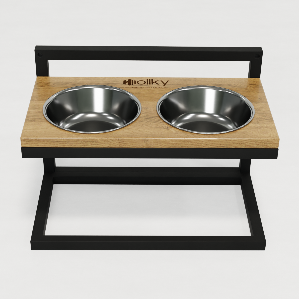 Миски на регулируемой подставке для средних собак Hollky Flex M 2х0,85 л (FM-422530-BLNH) - фото 10