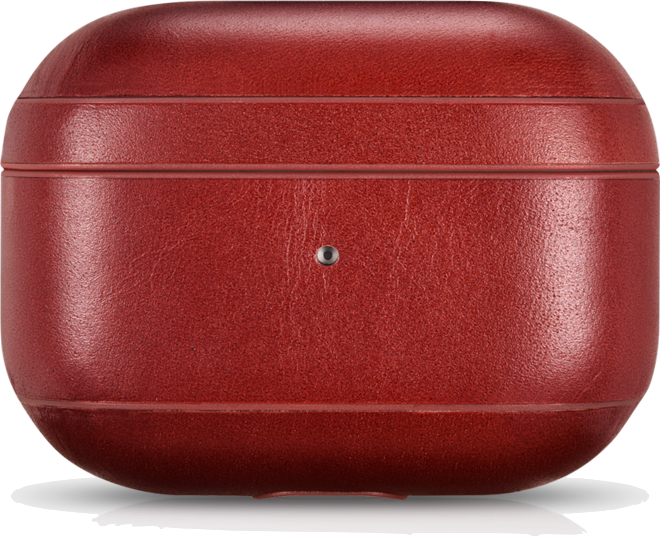 Кожанный чехол для наушников ICarer Vintage Leather Classic Style Series Case for AirPods Pro, Red