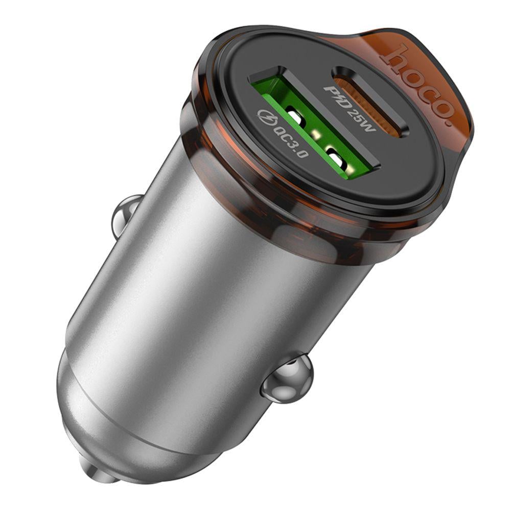 Зарядний пристрій автомобільний Hoco NZ16A 1USB-C/1USB QC/PD43W (28111672) - фото 5 Зарядний пристрій автомобільний Hoco NZ16A 1USB-C/1USB QC/PD43W (28111672) - фото 5
