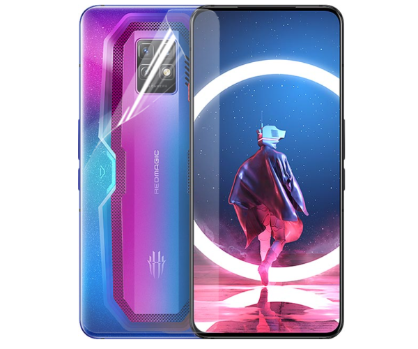 Противоударная гидрогелевая пленка Hydrogel Film для ZTE Nubia Red Magic 7 Pro на заднюю панель, Transparent