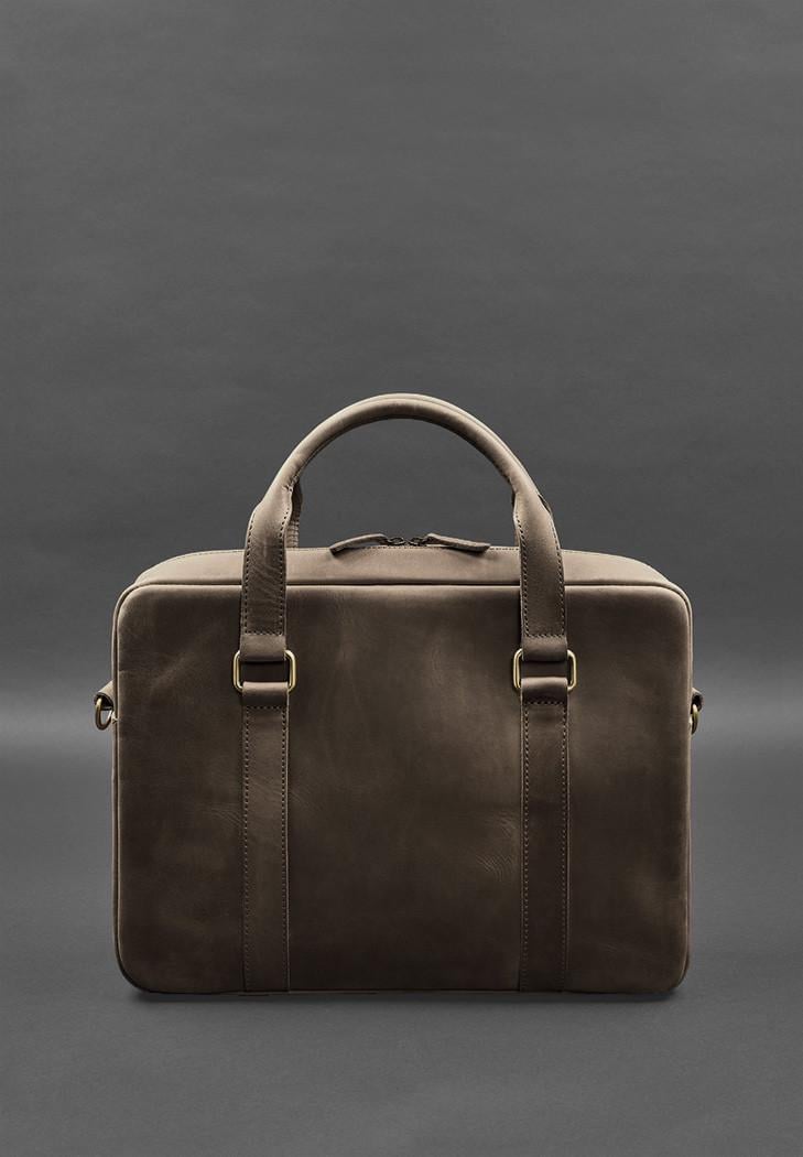 Сумка кожаная для ноутбука и документов Crazy Horse Коричневый (A-027952) - фото 3 Сумка кожаная для ноутбука и документов Crazy Horse Коричневый (A-027952) - фото 3