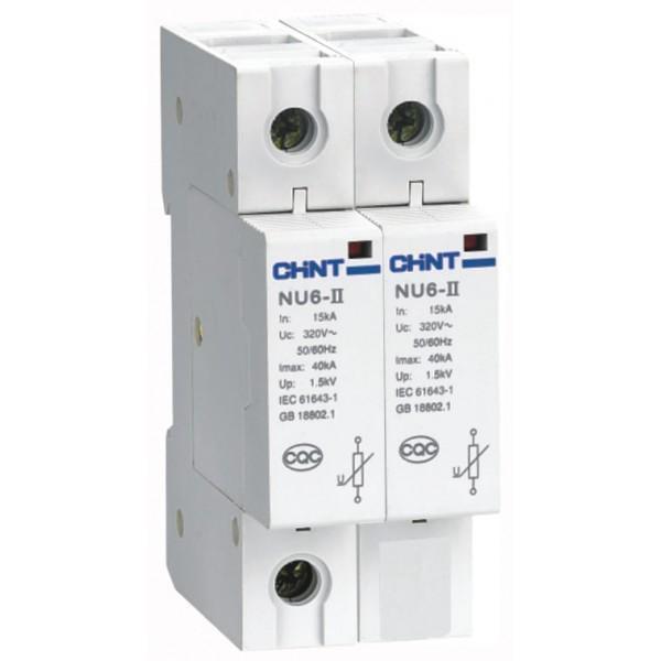Обмежувач перенапруги CHINT NU6-II 2Р 40кА 460В (213616)